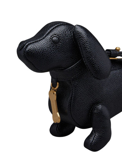 Mini Hector Chain Bag in Pebble Grain (Black)