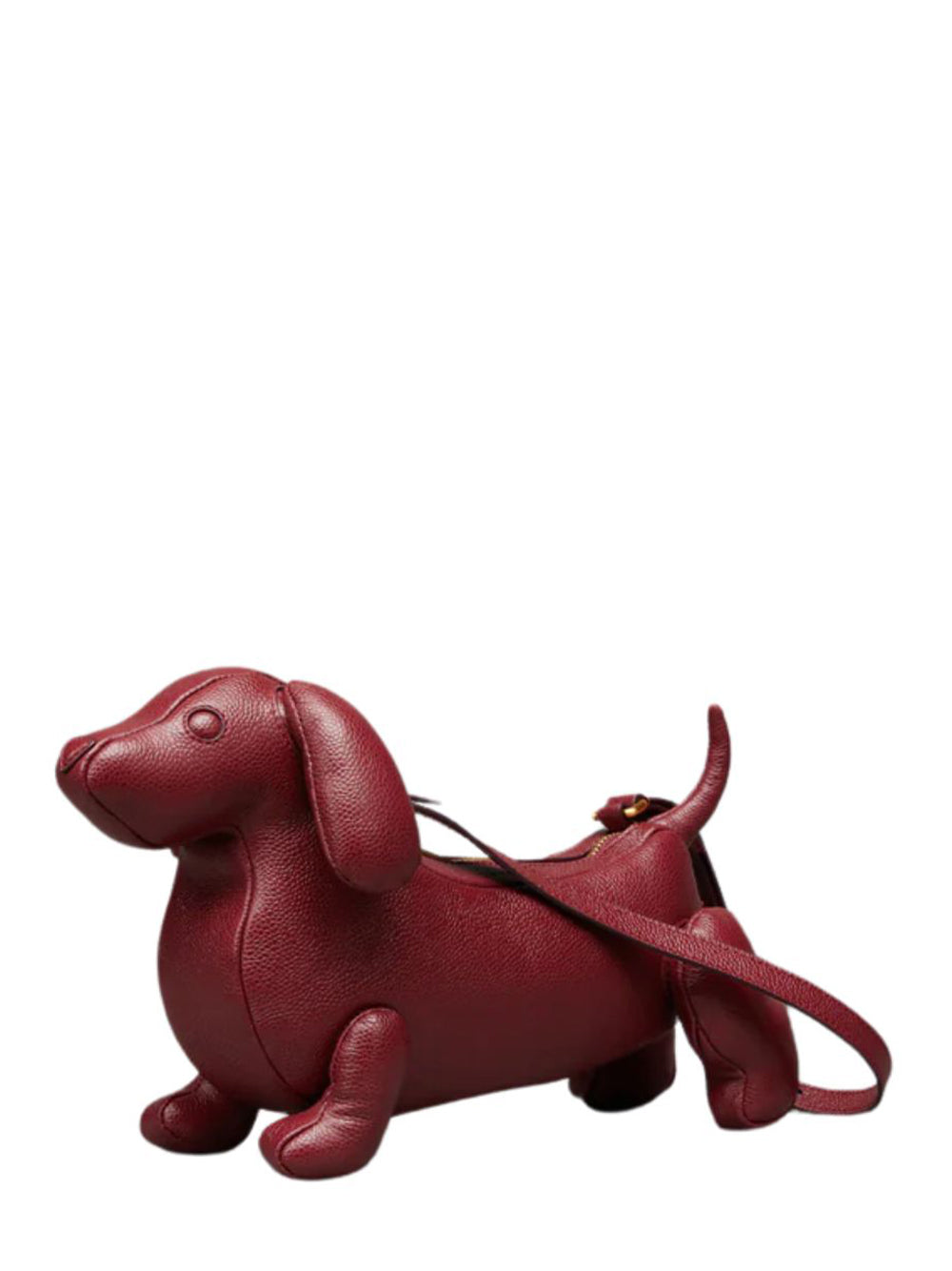 Hector Baguette Bag in Pebble Grain (Burgundy)