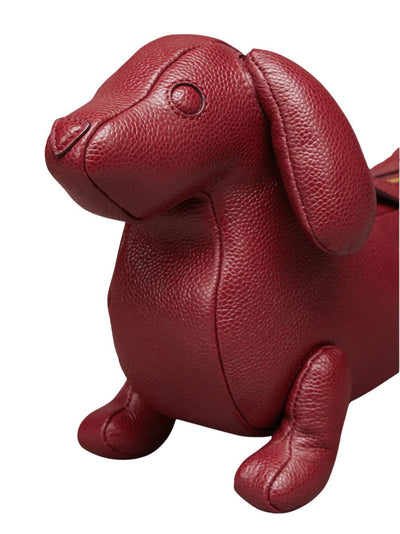 Hector Baguette Bag in Pebble Grain (Burgundy)