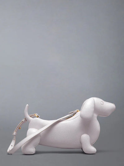 Pebble Grain Hector Baguette Bag Light Pink