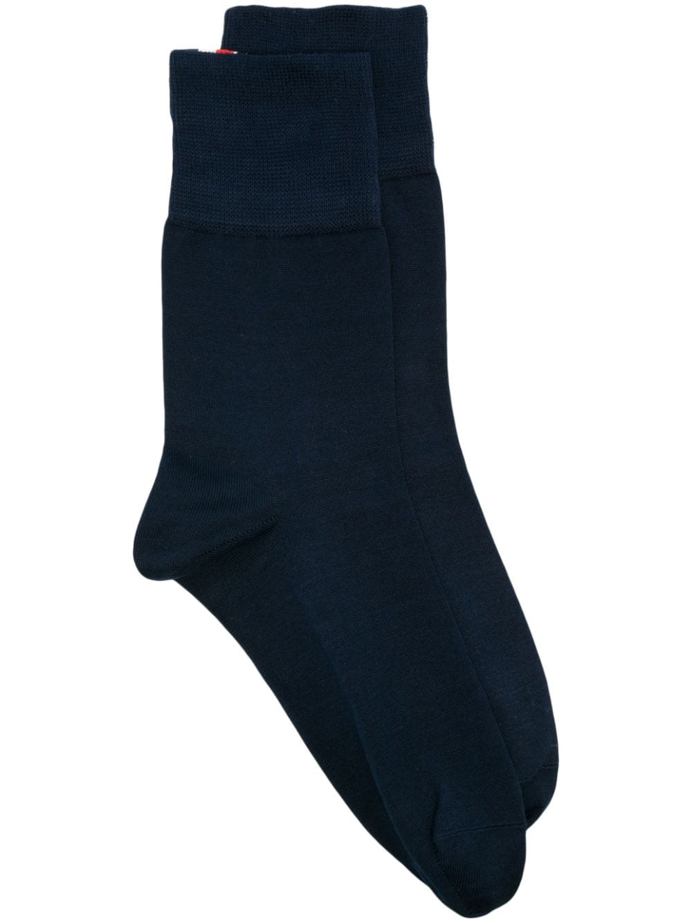 Hector With Bow Jacquard Ankle Socks In Cotton Navy