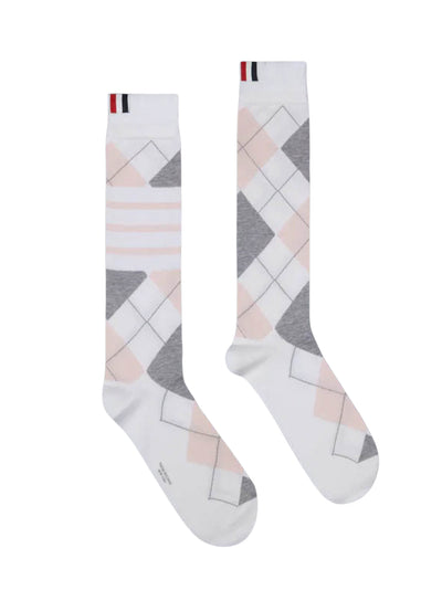 Womens Knit Hosiery Socks White