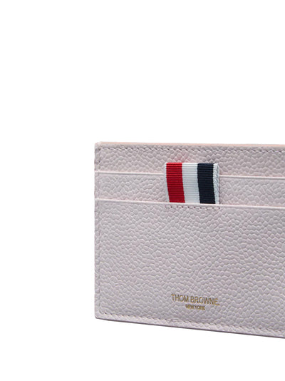 Pebble Grain Double Sided Card Holder (Light Pink)