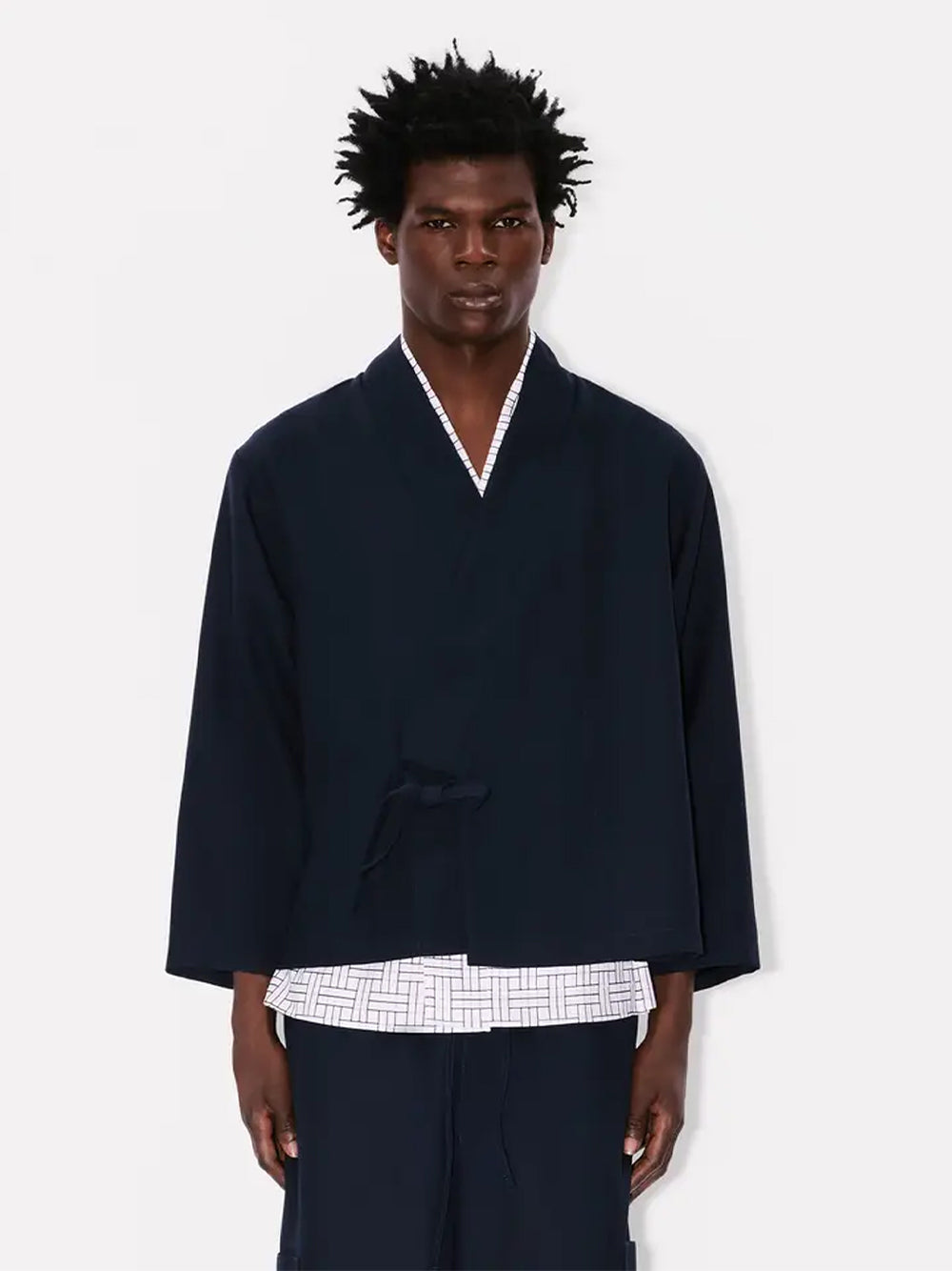 Kimono Jacket Blue Black