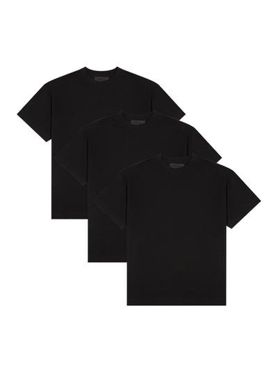 3-Pack Essential Tee (Black)