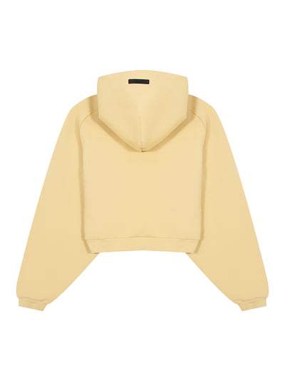 Fleece Cropped Hoodie (Amber)