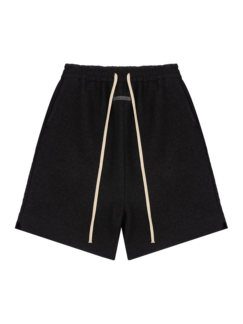 Fleece Relaxed Shorts (Black)