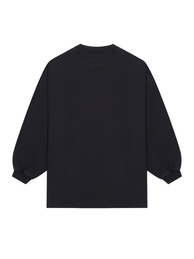 Kids Heavy Longsleeve Tee (Black)