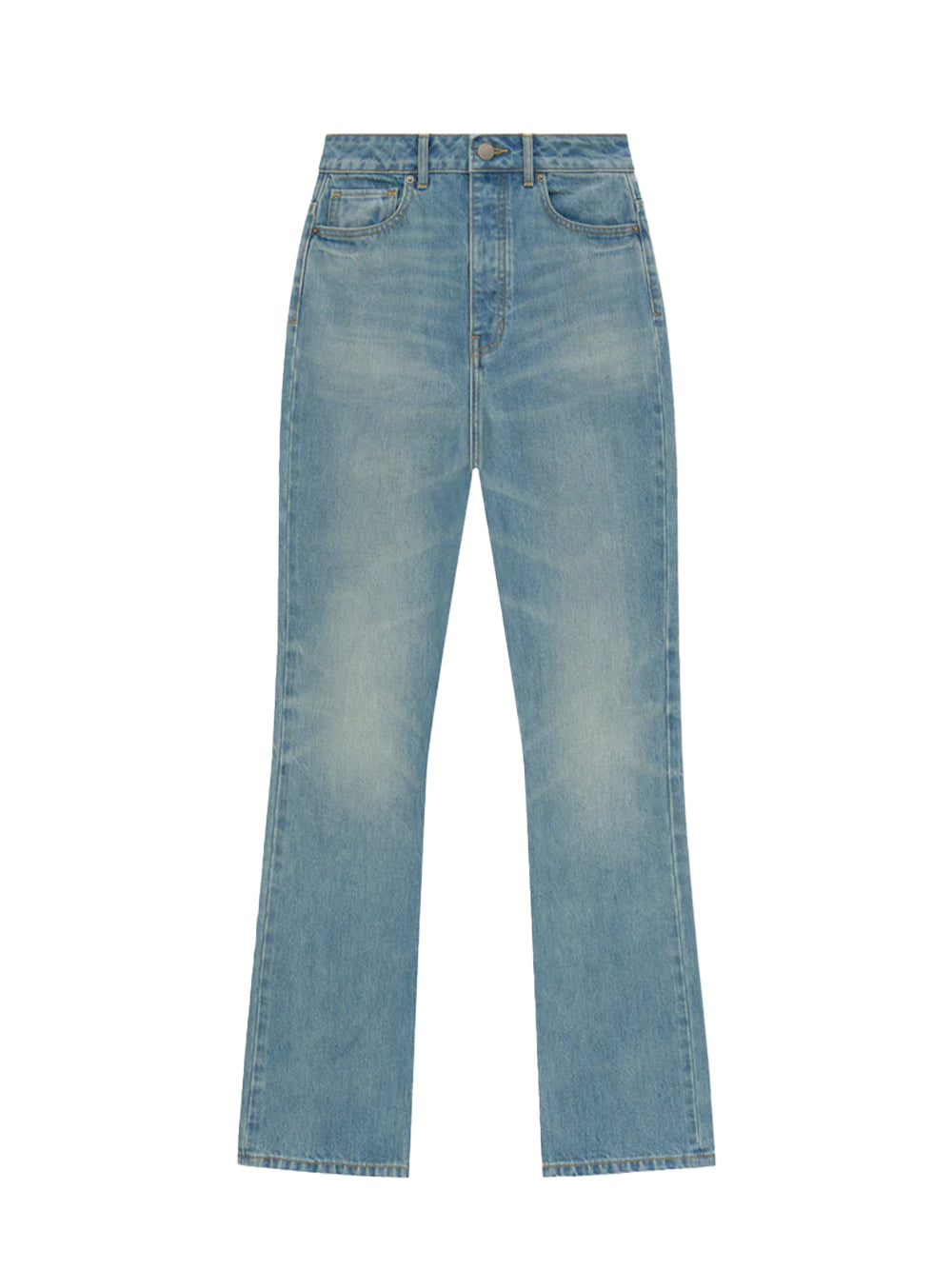 High Waisted Fitted Jeans (Vintage Blue)