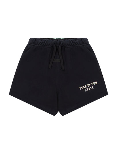 Kids Heavy Jersey Soccer Short (Black)