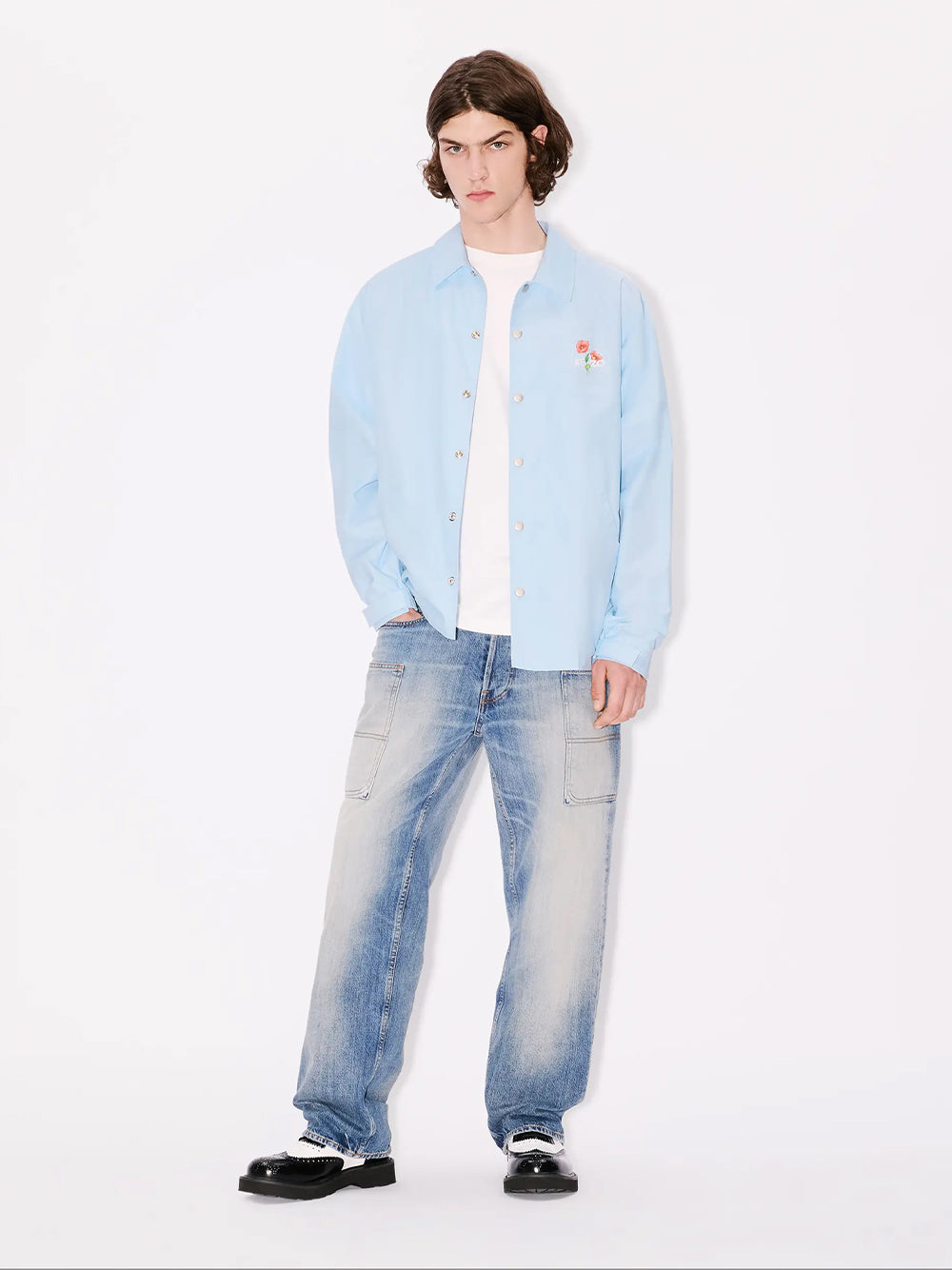Kenzo Archive Bouquet Light Coach Jacket Glacier