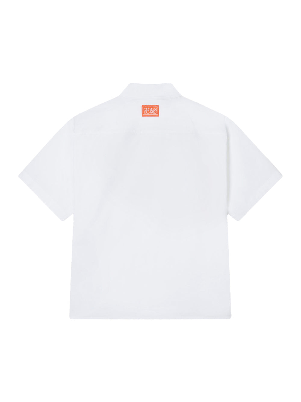 Kenzo Elephant Logo Kimono Short Sleeve Shirt White
