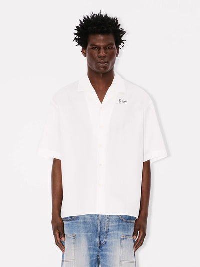 Kenzo Archive Bouquet Hawaiian Short Sleeve Shirt White
