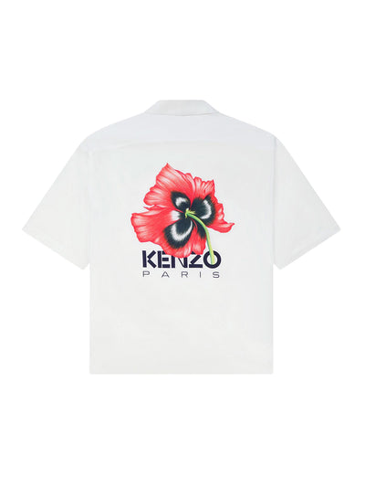 Kenzo Archive Bouquet Hawaiian Short Sleeve Shirt White