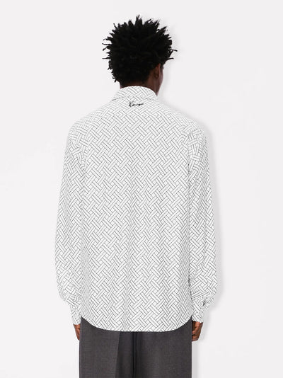 Kenzo Weave Regular Shirt White