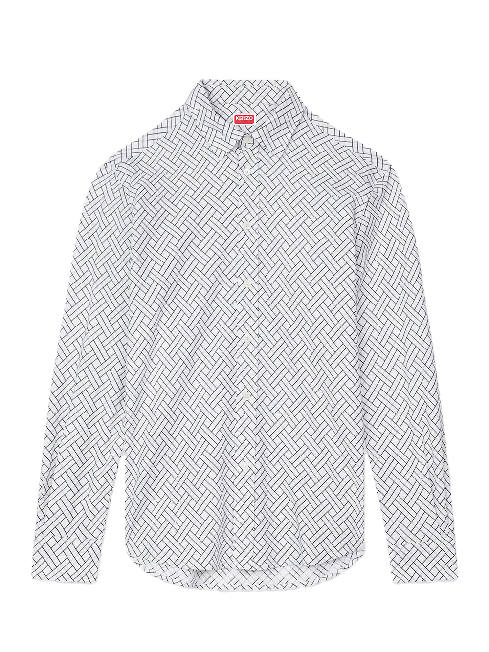 Kenzo Weave Regular Shirt White