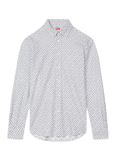Kenzo Weave Regular Shirt White