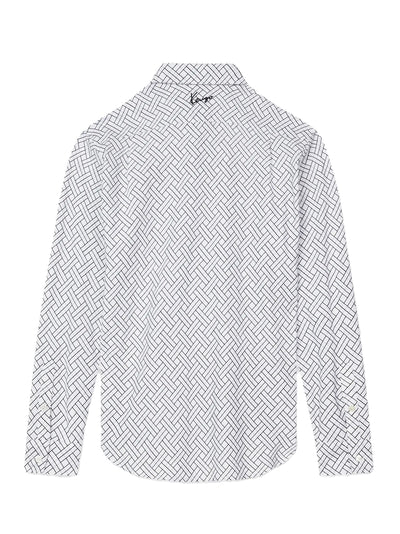Kenzo Weave Regular Shirt White