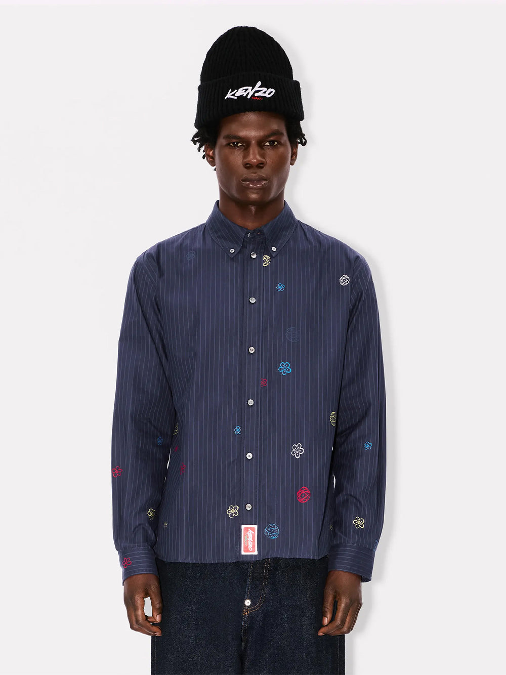 Kenzo Futura Casual Shirt Blue Black