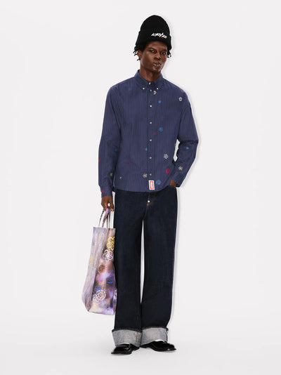 Kenzo Futura Casual Shirt Blue Black