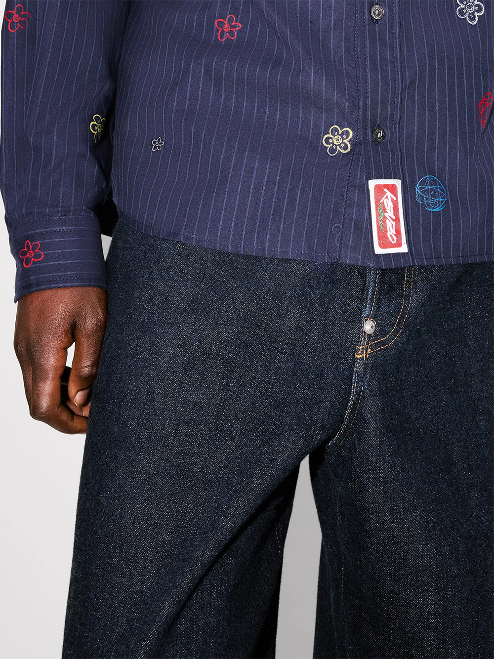 Kenzo Futura Casual Shirt Blue Black