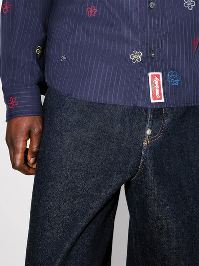 Kenzo Futura Casual Shirt Blue Black