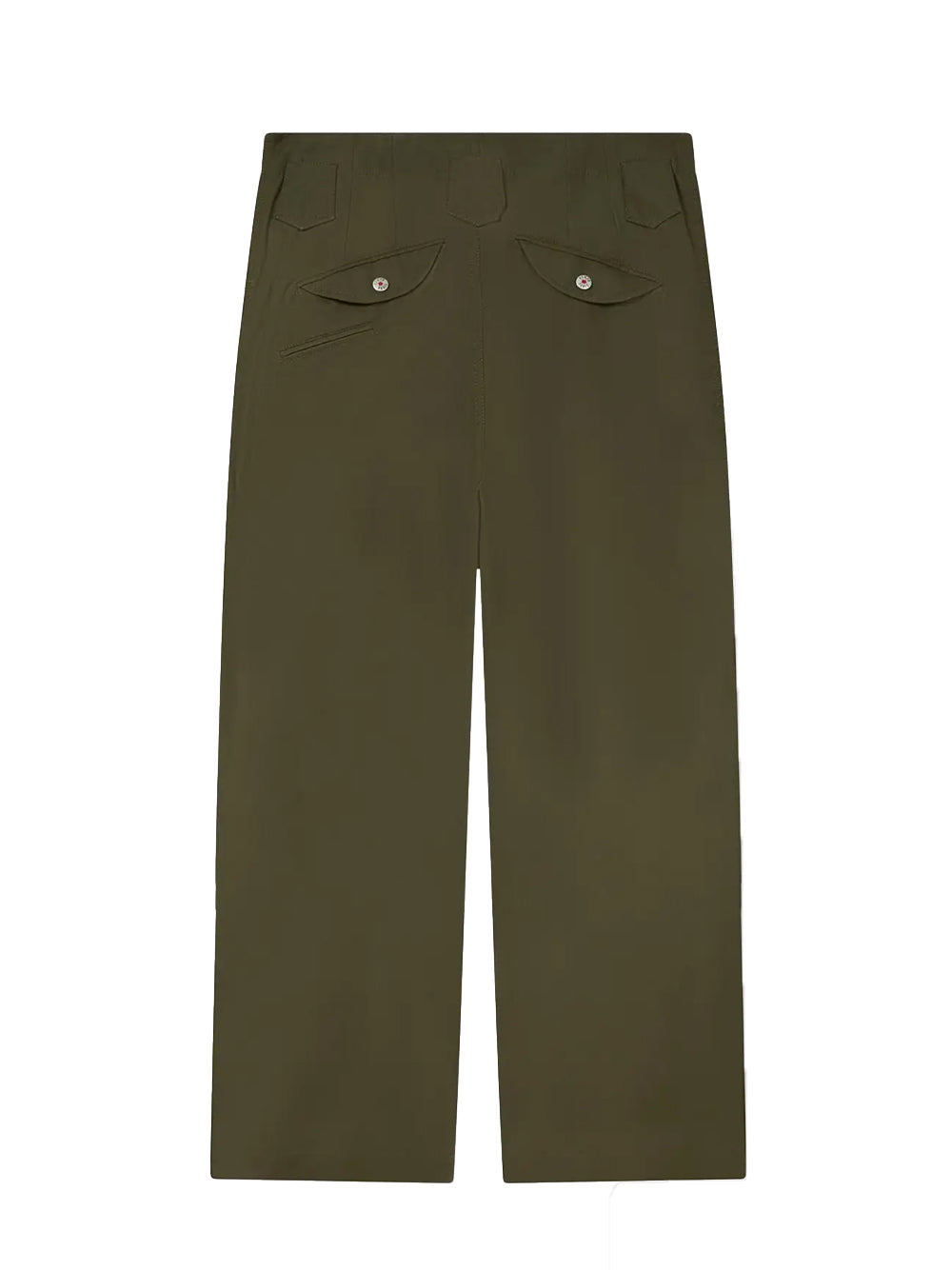 Kenzo Weave Double Knee Pant Dark Khaki