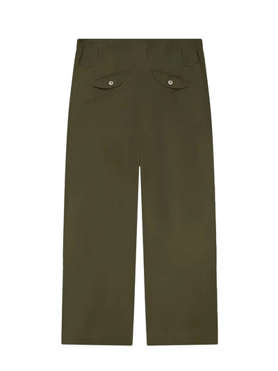 Kenzo Weave Double Knee Pant Dark Khaki