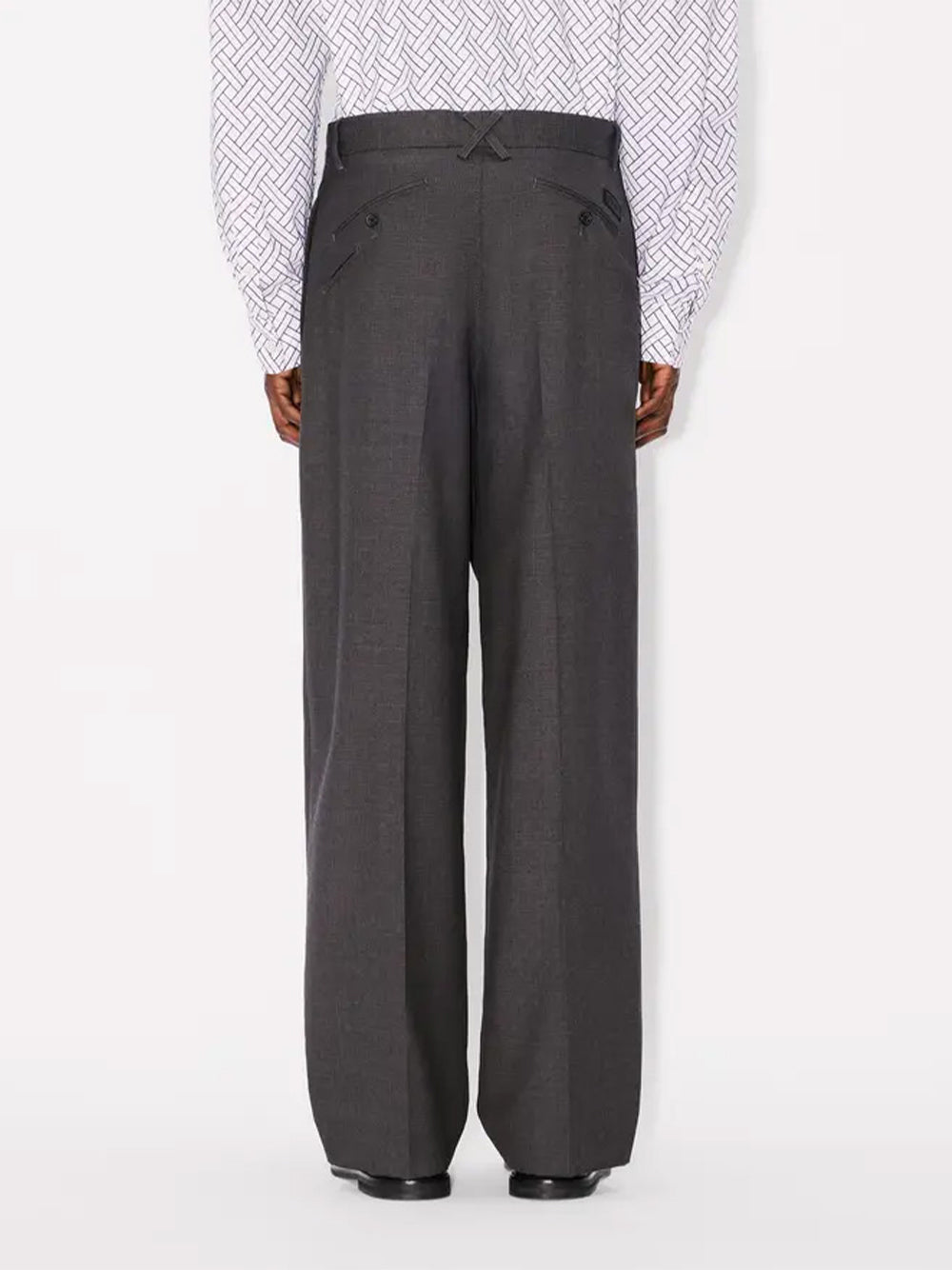 Kenzo Weave Straight Tailored Pant  Taupe