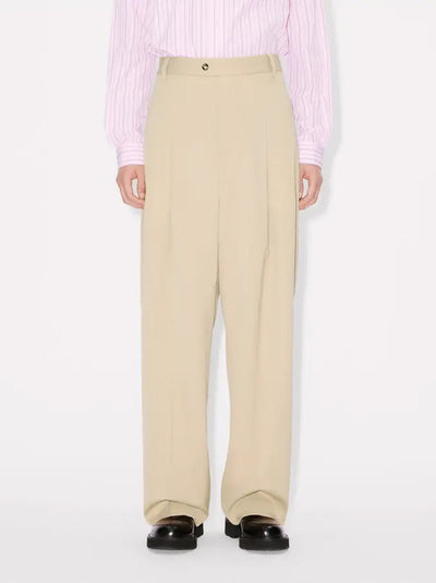Straight Tailored Pant  Beige