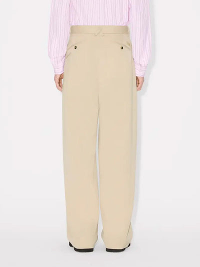 Straight Tailored Pant  Beige