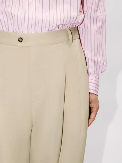 Straight Tailored Pant  Beige