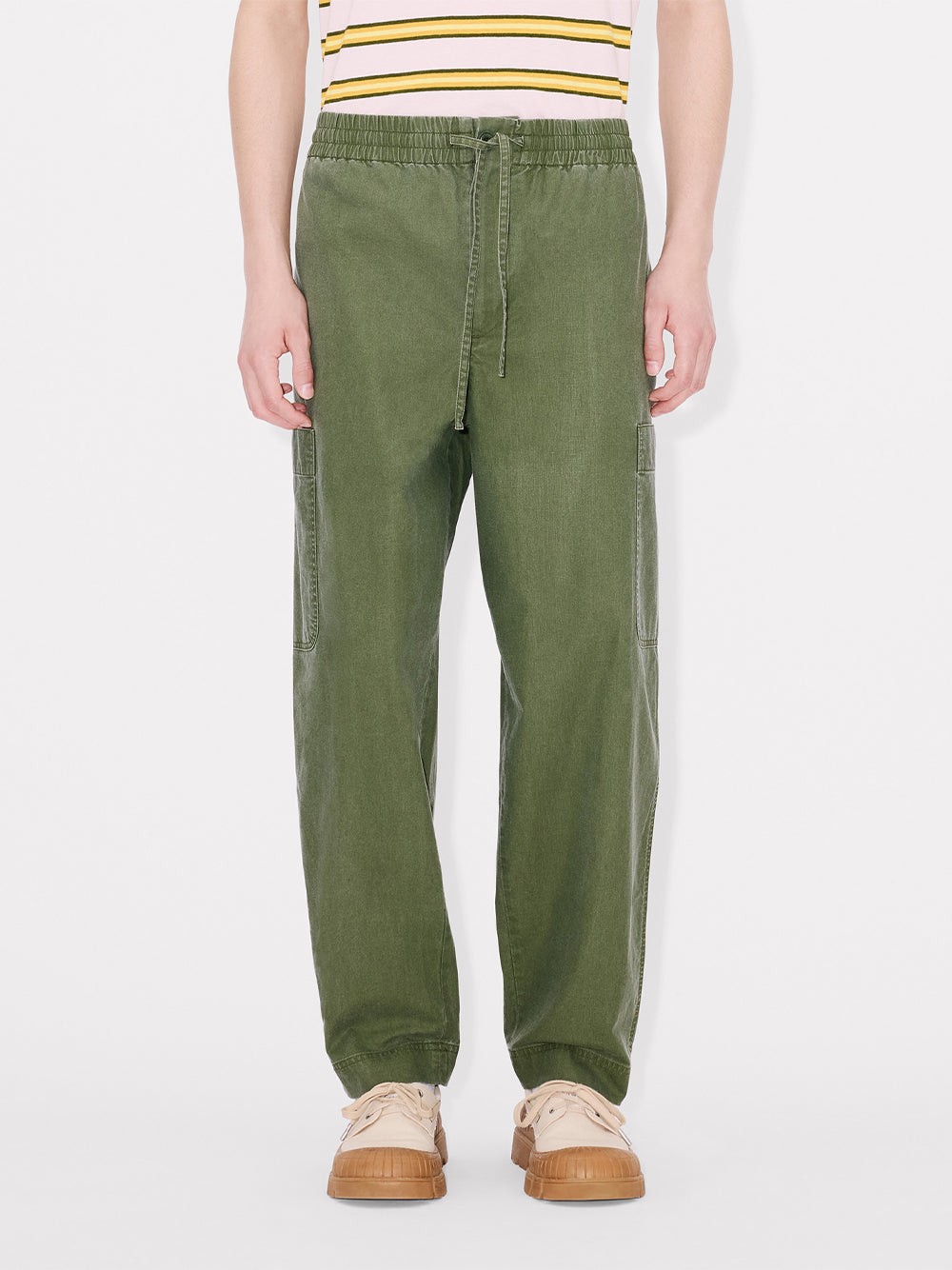 Kenzo Elephant Logo Cargo Jogpant Dark Khaki