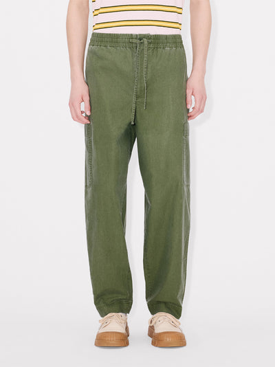 Kenzo Elephant Logo Cargo Jogpant Dark Khaki