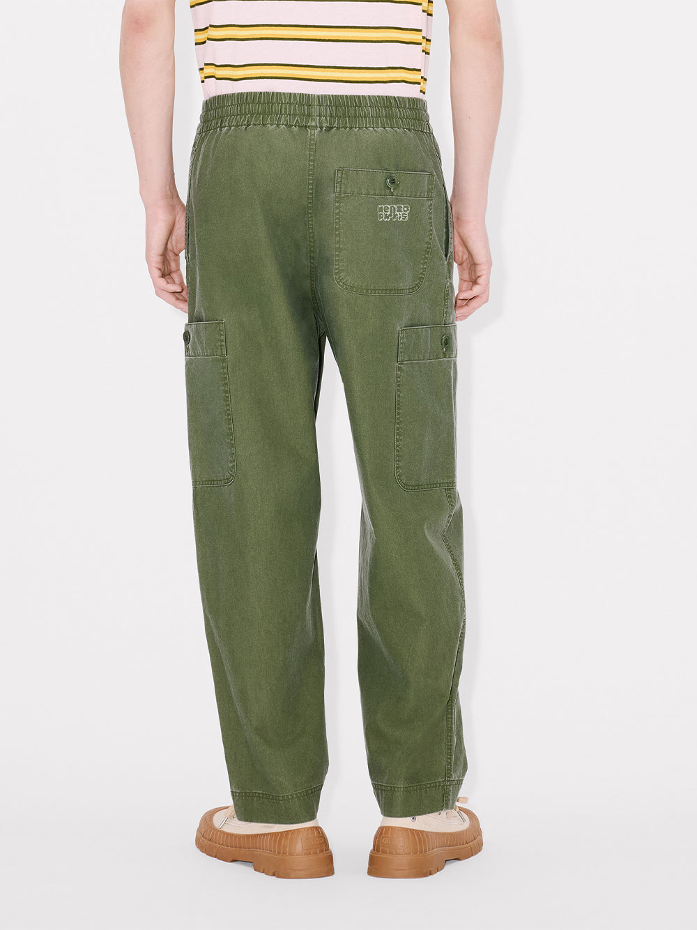 Kenzo Elephant Logo Cargo Jogpant Dark Khaki