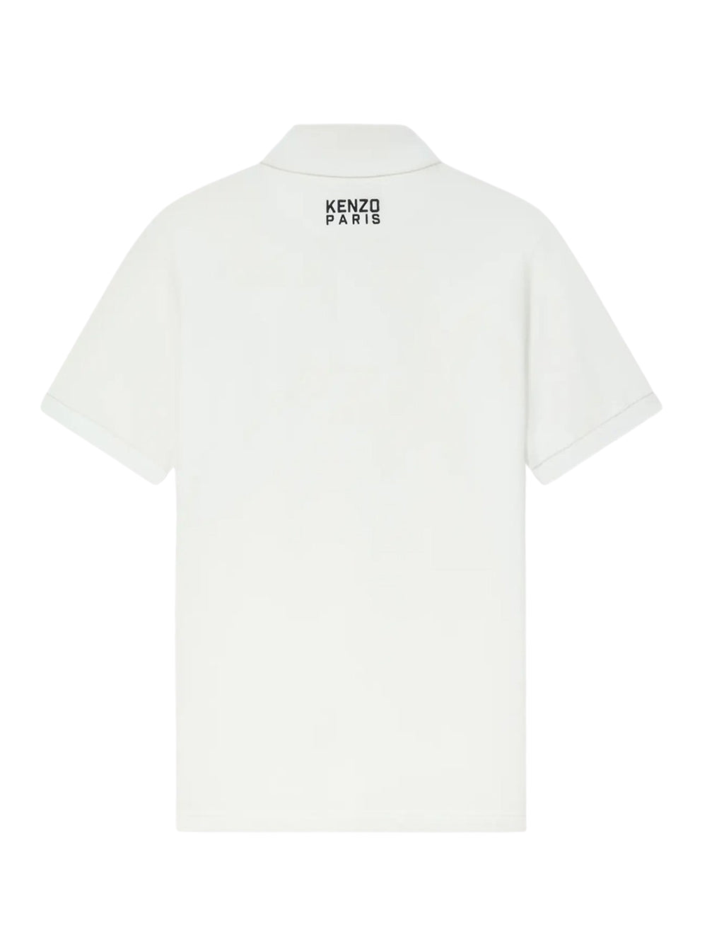 Gots Kenzo Happy Tiger Embroidered Slim Polo Off White