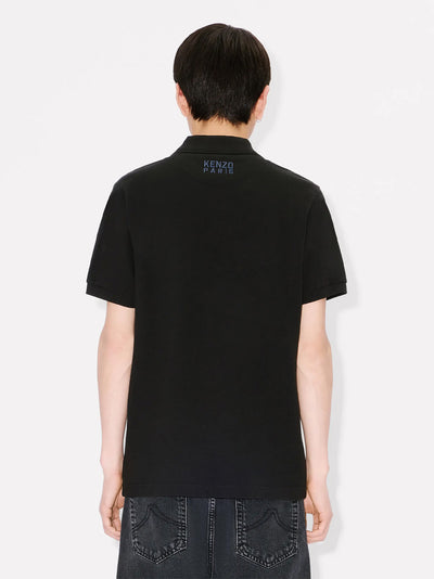 Gots Kenzo Happy Tiger Embroidered Slim Polo Black