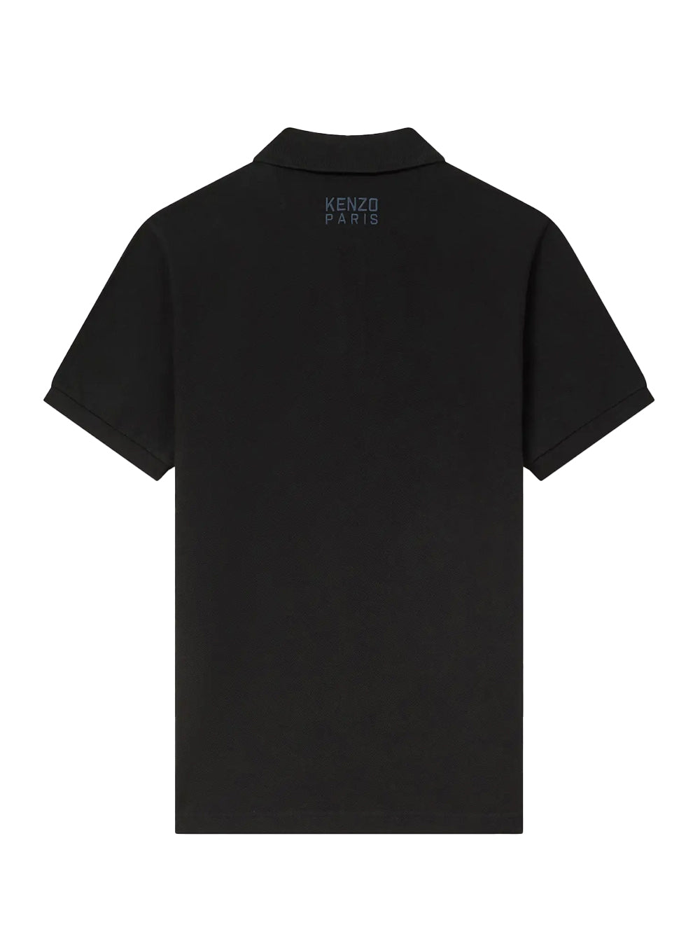 Gots Kenzo Happy Tiger Embroidered Slim Polo Black