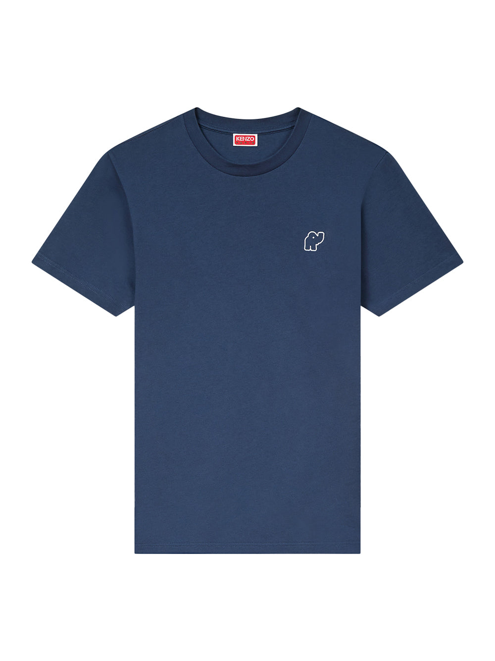 Gots Kenzo Elephant Logo Embroidered Slim T-Shirt Midnight Blue