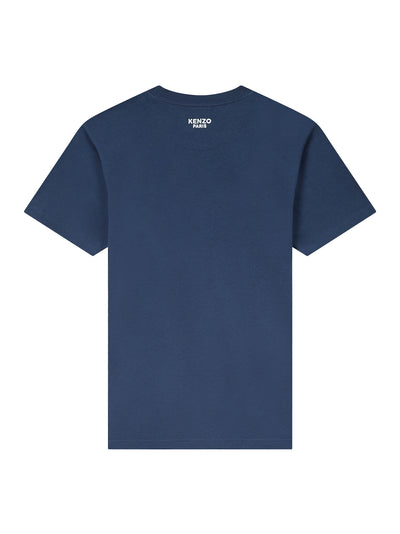 Gots Kenzo Elephant Logo Embroidered Slim T-Shirt Midnight Blue