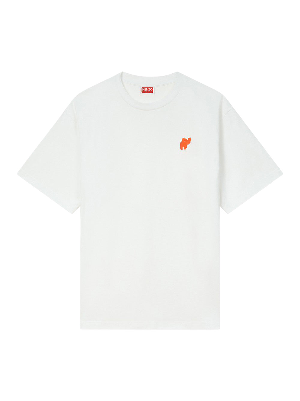 Gots Kenzo Elephant Logo Oversize T-Shirt Off White