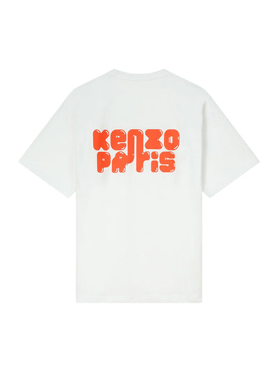 Gots Kenzo Elephant Logo Oversize T-Shirt Off White