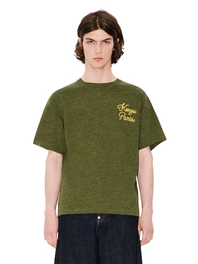 Kenzo Paris Chainstitch Embroi Khaki