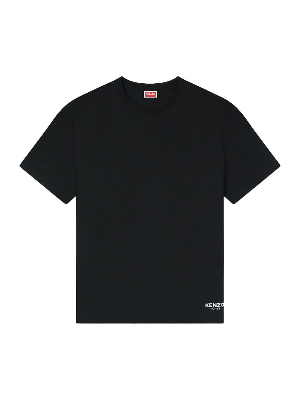 Gots Boke Flower Embroidered Oversize T-Shirt Black