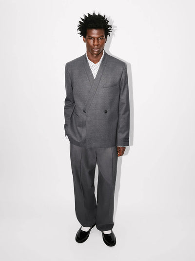 Kenzo Weave Adjusted Kimono Tailored Jacket Taupe