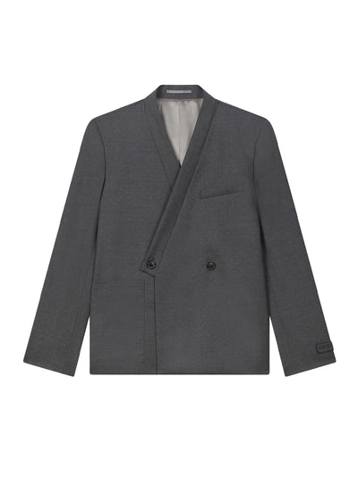 Kenzo Weave Adjusted Kimono Tailored Jacket Taupe