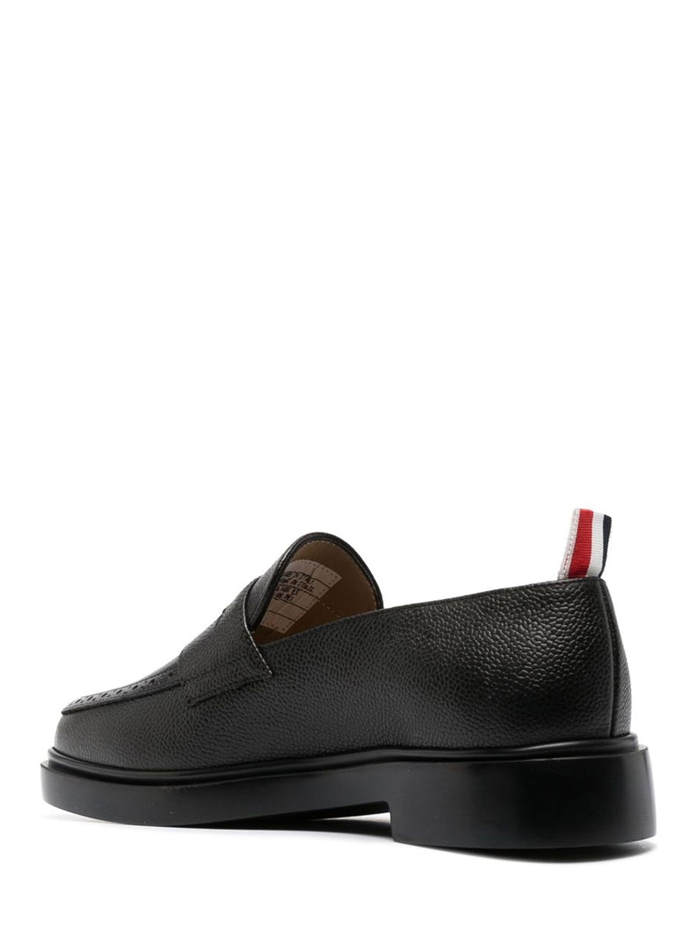 Pebble Grain Penny Loafer (Black)