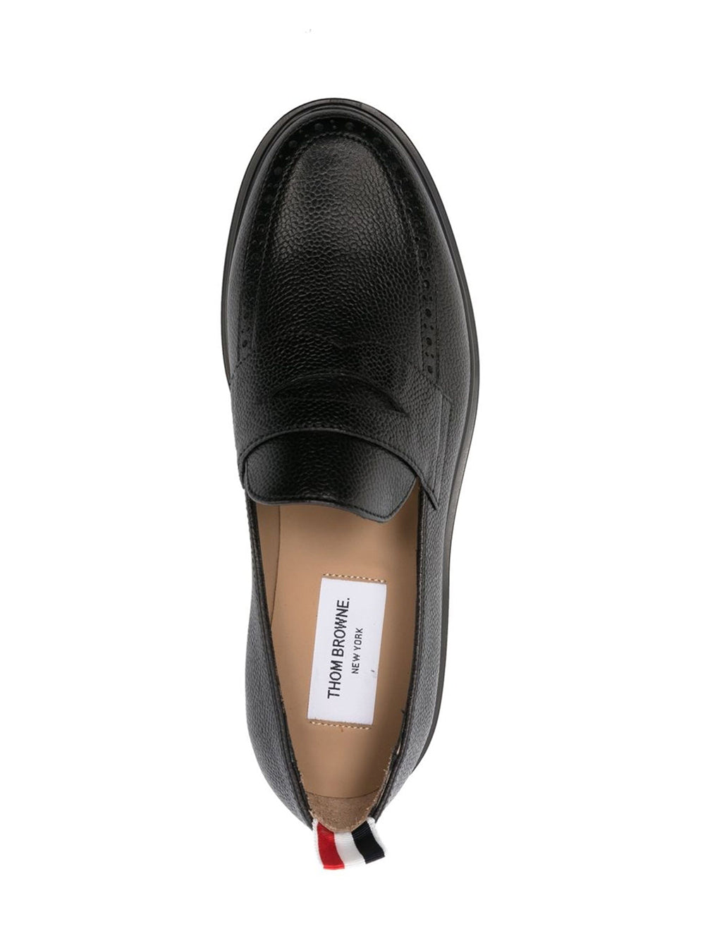 Pebble Grain Penny Loafer (Black)