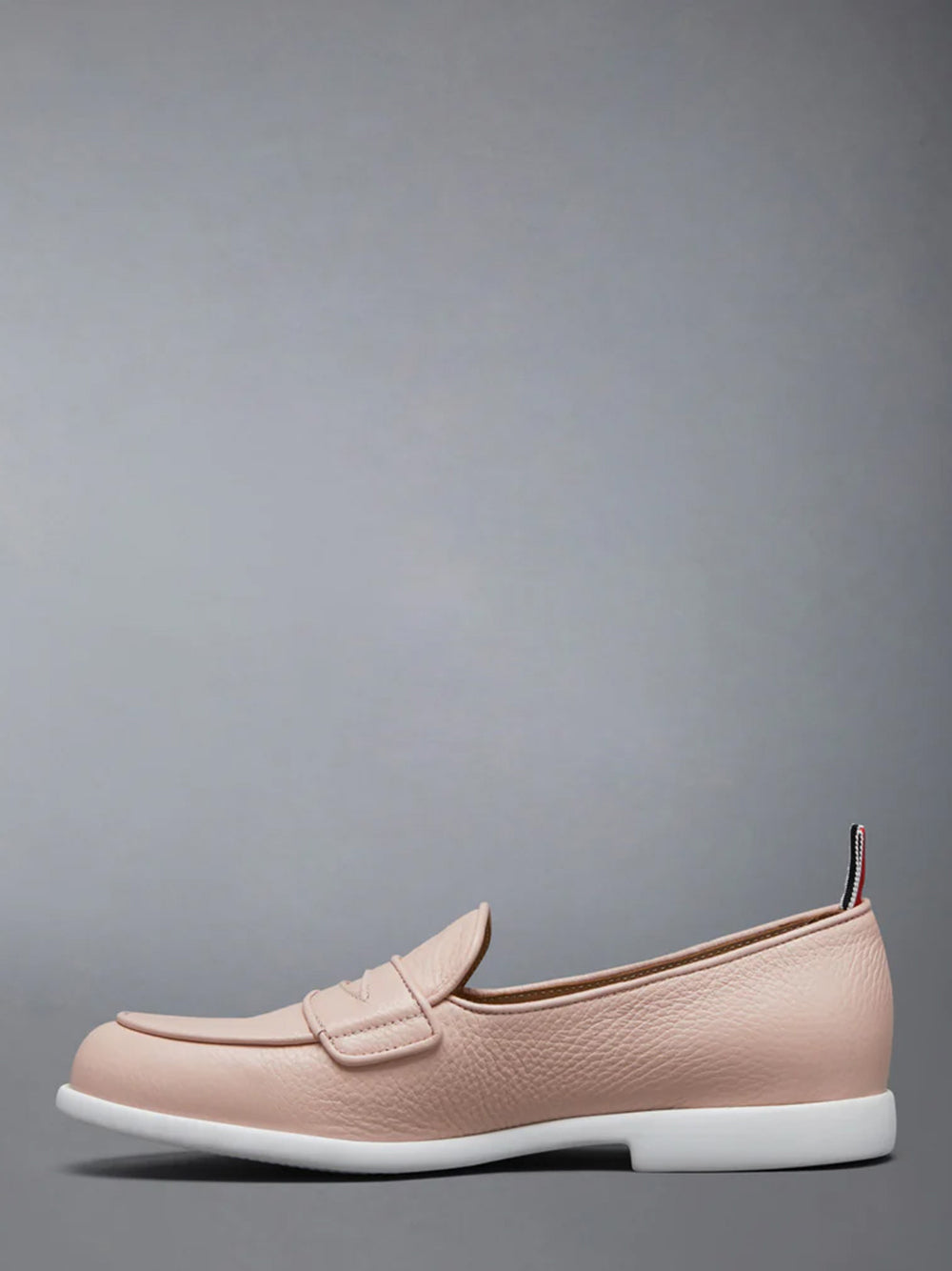 Deerskin Leather Varsity Loafer (Light Pink)