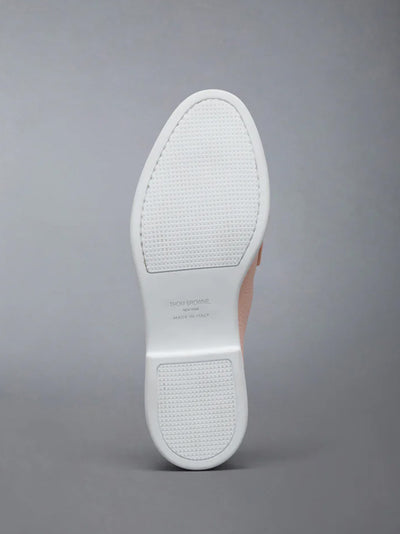 Deerskin Leather Varsity Loafer (Light Pink)